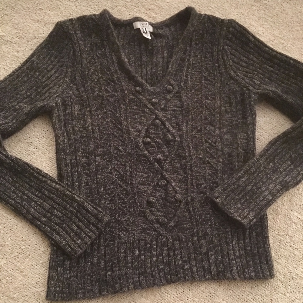 ❤️HP❤️ EUC Heather Gray Izod Sweater